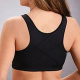 Front hooks, stretch-lace, super-lift, and posture correction – ALL IN ONE BRA!