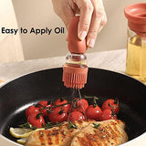 Integrated Oil Bottle with Silicone Brush and Brush Cover   for Kitchen Cooking BBQ Baking