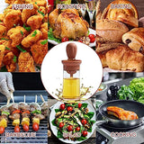 Integrated Oil Bottle with Silicone Brush and Brush Cover   for Kitchen Cooking BBQ Baking