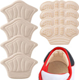 6PCS Adhesive Back of Heel Cushion Pads for Loose Shoes, Too Big Boots