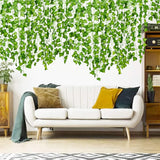 12 Pcs Artificial Leaf Trailing Garland Vine Plant Home Decoration Garden Patio Wedding Party