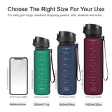 New 500/800/1000ml Sports Water Bottle BPA Free Portable Leak-proof Shaker bottle Plastic Drinkware Tour Gym Free Shipping items