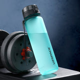 New 500/800/1000ml Sports Water Bottle BPA Free Portable Leak-proof Shaker bottle Plastic Drinkware Tour Gym Free Shipping items