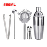 550ML/750ML Cocktail Shaker Mixer Stainless Steel Wine Martini Boston Shaker For Bartender Drink Party Bar Tools