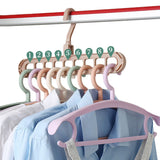 1/2pcs Magic Multi-port Support hangers for Clothes Drying Rack Multifunction Plastic Clothes rack drying hanger Storage Hangers