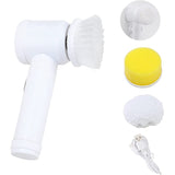 Cordless Electric Rotary Cleaning Brushes with 3 Brush Heads for Household