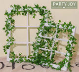 12 Pcs Artificial Leaf Trailing Garland Vine Plant Home Decoration Garden Patio Wedding Party