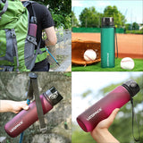 New 500/800/1000ml Sports Water Bottle BPA Free Portable Leak-proof Shaker bottle Plastic Drinkware Tour Gym Free Shipping items