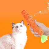 Carrot Pet Cat Toy Paper Rope Chew Toys Built-in Bell Small Animals Cute Pet Toys