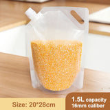 Grains Storage Packaging Bag Cereals Moisture Insect Proof Sealed Bag Thickened Portable Food Rice Bean Container Nozzle Bag