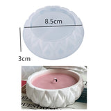 Round Candle Jar Concrete Mold DIY Handmade Fragrance Candle Wax Storage Box Cement Plaster Silicone Molds Home Craft Decoration