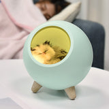 Small Cat House Atmosphere Lamp New Portable Charging Cute Cartoon Girls Mini Desktop Night Light