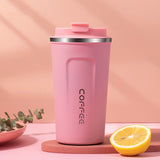 Stainless Steel Coffee Cup 380/510ML Thermos Mug Leak-Proof Thermos Travel Thermal Vacuum Flask Insulated Cup Water Bottle