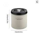 Stainless Steel Airtight Coffee Container Storage Canister Jar Food Organizer Sealed Kitchen Vacuum Box Bean Cans Coffee St H9Y5