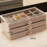 Multi Functional Three Layer Drawer Jewelry Box