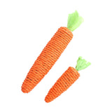 Carrot Pet Cat Toy Paper Rope Chew Toys Built-in Bell Small Animals Cute Pet Toys