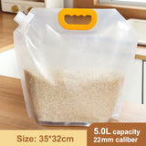 Grains Storage Packaging Bag Cereals Moisture Insect Proof Sealed Bag Thickened Portable Food Rice Bean Container Nozzle Bag