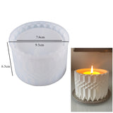 Round Candle Jar Concrete Mold DIY Handmade Fragrance Candle Wax Storage Box Cement Plaster Silicone Molds Home Craft Decoration