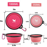 1PC Collapsible Dog Bowls for Travel Dog Portable Water Bowl for Dogs Dish for Camping Pet Cat Food Bowls