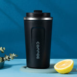 Stainless Steel Coffee Cup 380/510ML Thermos Mug Leak-Proof Thermos Travel Thermal Vacuum Flask Insulated Cup Water Bottle