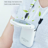 Neck Hanging Fan Ventilador Foldable USB Adjustable Rechargeable Cooling Mute Power Bank Handheld Portable Desk Fan