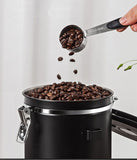 Large capacity coffee storage container Stainless steel coffee bean can Sealing coffee filling food storage container