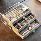 Multi Functional Three Layer Drawer Jewelry Box