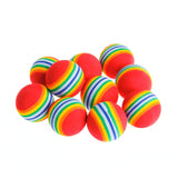 Rainbow EVA Cat Toys Ball Interactive Cat Dog Play Chewing Rattle Scratch EVA Ball Training Balls Pet Toys Supplies