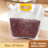 Grains Storage Packaging Bag Cereals Moisture Insect Proof Sealed Bag Thickened Portable Food Rice Bean Container Nozzle Bag