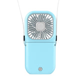 Neck Hanging Fan Ventilador Foldable USB Adjustable Rechargeable Cooling Mute Power Bank Handheld Portable Desk Fan