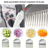 Multi-function ONCE FOR ALL Safe  5 In 1 Vegetable Food Potato Cutter for Kitchen Food Chopper Fast Meal Prep