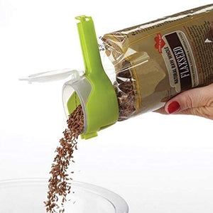 Kitchen Tools Gadgets for Food Bags Sealer Clips with Spout for Easy To Pour and Clamp Tight To Stay Fresh