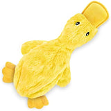 Best Pet Supplies Crinkle Dog Toy Cute No Stuffing Duck with Soft Squeaker for Chew and Play