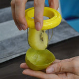 2 in 1 Vegetable Fruit Peeled Kiwi Cutter Device Digging Core Spiral Slicer Kitchen Peeler