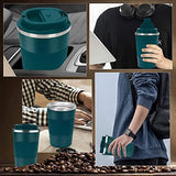 Vacuum Stainless Steel Double Walled Reusable Travel Insulated Coffee Cup with Leakproof Lid for Hot and Cold Water Coffee