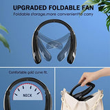 Portable Foldable USB Hands Free Bladeless Neck Fans for Travel Essentials