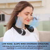 Portable Foldable USB Hands Free Bladeless Neck Fans for Travel Essentials