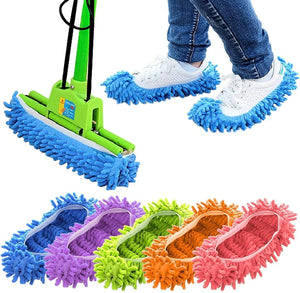 10 PCS 5 Pairs Mop Slippers Shoes Cover Dust Duster Slippers Cleaning Floor House Washable 1001108135