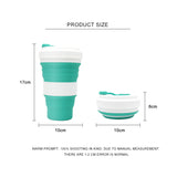 Food Grade Leak Proof 550ML Collapsible Silicone Mug