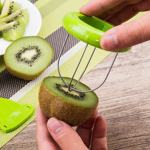 2 in 1 Vegetable Fruit Peeled Kiwi Cutter Device Digging Core Spiral Slicer Kitchen Peeler