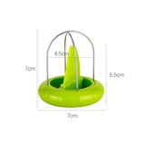 2 in 1 Vegetable Fruit Peeled Kiwi Cutter Device Digging Core Spiral Slicer Kitchen Peeler