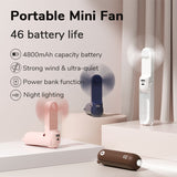 Cute Cat Style Handheld Portable 3 In 1 mini Fan