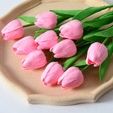 20pcs Artificial Tulip Stem  Flower Bundle For Home Decor