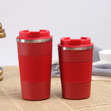 Vacuum Stainless Steel Double Walled Reusable Travel Insulated Coffee Cup with Leakproof Lid for Hot and Cold Water Coffee