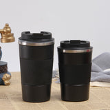 Vacuum Stainless Steel Double Walled Reusable Travel Insulated Coffee Cup with Leakproof Lid for Hot and Cold Water Coffee