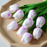 20pcs Artificial Tulip Stem  Flower Bundle For Home Decor