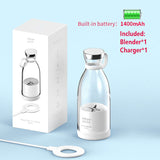 Portable Electric Wireless Charge  Mini  Blender Juicer Maker