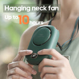 Portable Lazy Hanging Neck Fan Mini Cooling Fans Bladeless USB Rechargeable Sports Cooling Fan For Outdoor Sports Travel