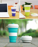 Food Grade Leak Proof 550ML Collapsible Silicone Mug