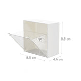 Plastic Wall Mounted Storage Boxes Dustproof Bathroom Organizer